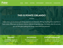 Tablet Screenshot of pointeorlando.com